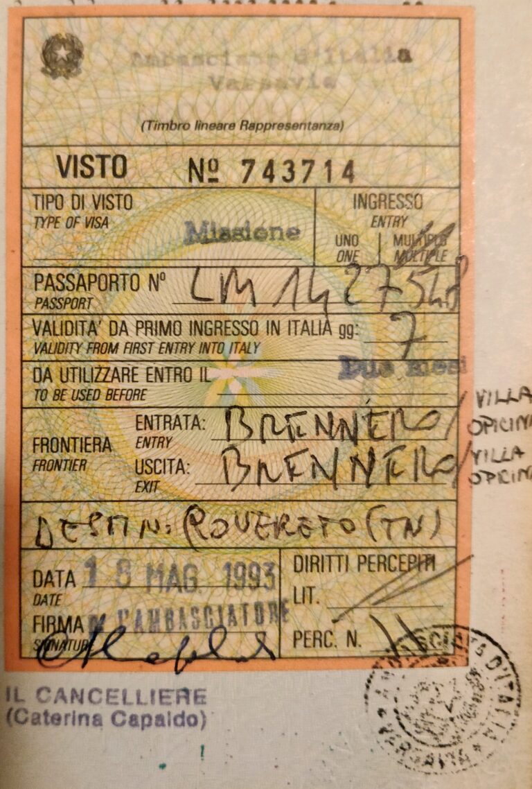 BOLLETTINO 42 50 PASSAPORTO