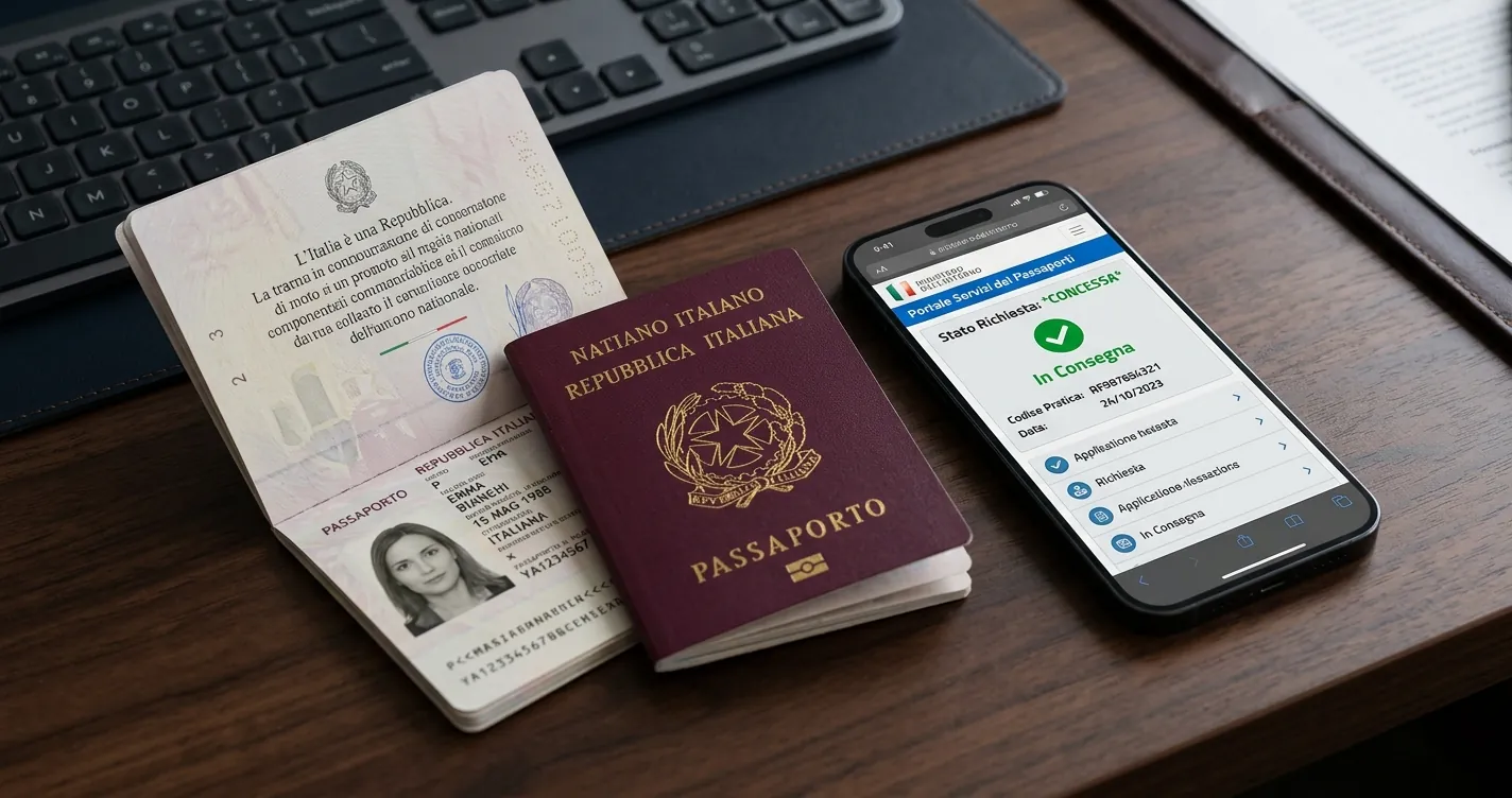 Controllo passaporto italiano online tramite smartphone con portale Polizia di Stato