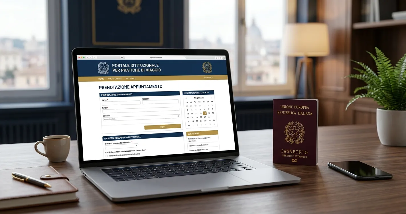 Portale www.poliziadistato.it passaporto online per prenotare l'appuntamento