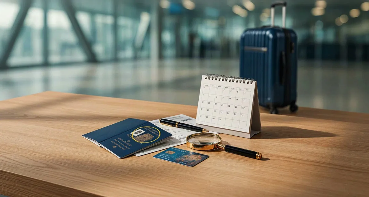 Rinnovo passaporto quanto tempo prima scadenza: passaporto italiano aperto con calendario e valigia, per pianificare quando richiedere il nuovo libretto